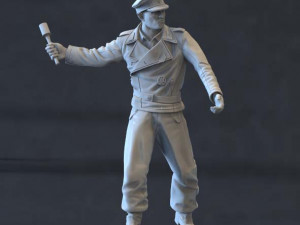 german soldier 3Dプリントモデル