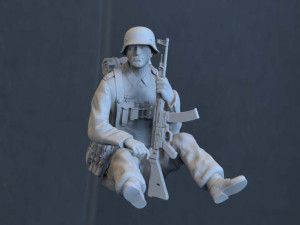 german soldier 3D Print Model