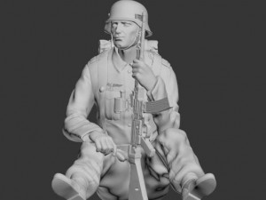 german soldier 3D Print Model