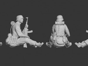 german soldier 3D Print Model