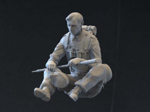 german soldier 3D-printmodel