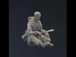 german soldier 3D Print Model