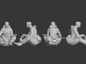 german soldier 3D Print Model