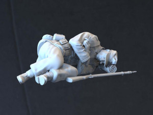 german soldier 3D 打印模型