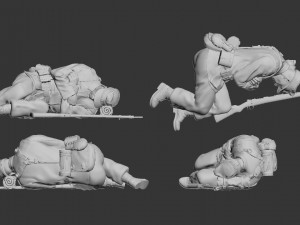 german soldier 3D 打印模型