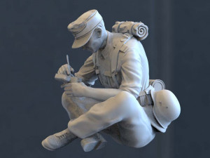 german soldier Modelo de impresión 3D