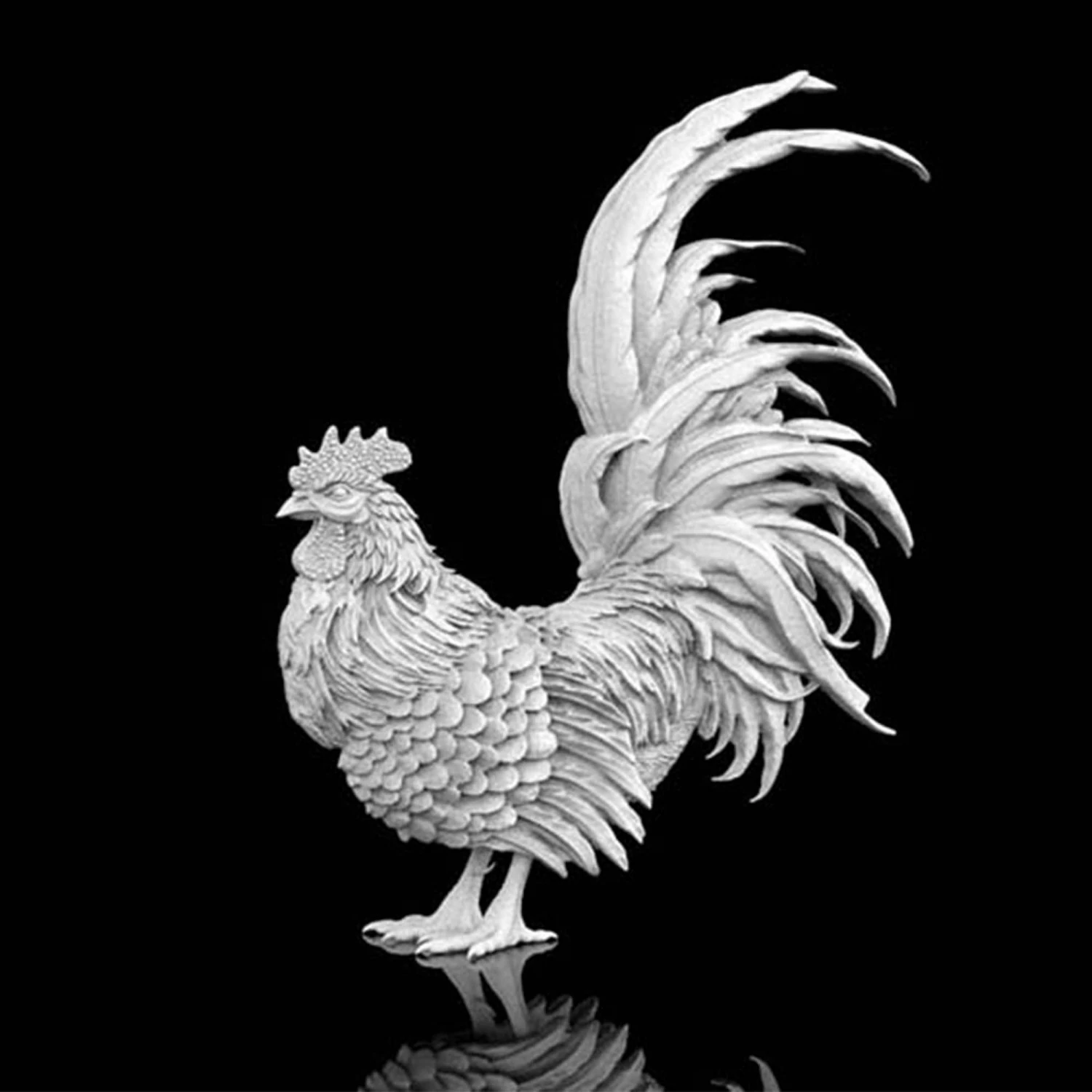 coq Modèle 3D .c4d .max .obj .3ds .fbx .stl .blend 