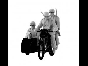 German motorcycle team 3D Print Model