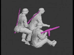 German motorcycle team 3D Print Model