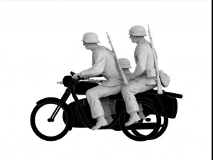 German motorcycle team 3D Print Model