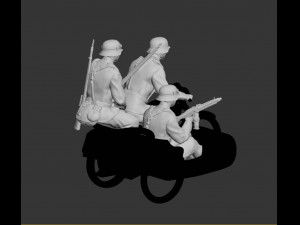 german motorcycle team 3D-Druckmodell