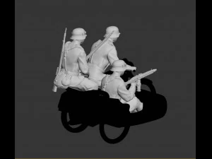 German motorcycle team 3D Print Model
