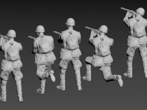 Soviet soldiers 3D Print Model