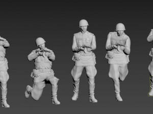 soviet soldiers 3D-printmodel