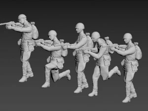 Soviet soldiers 3D Print Model