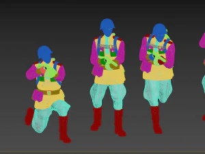 Soviet soldiers 3D Print Model