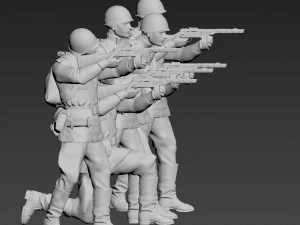 Soviet soldiers 3D Print Model