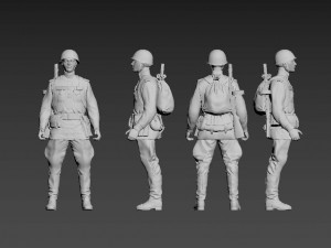 soviet soldiers Model do druku 3D