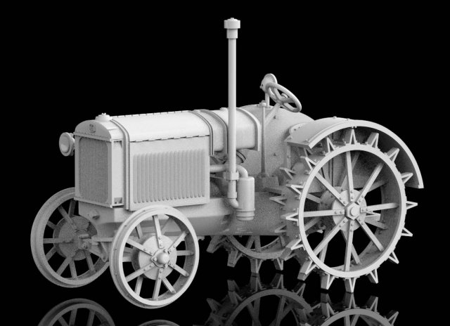 Tractor 3D-Modell .c4d .max .obj .3ds .fbx .stl .blend 