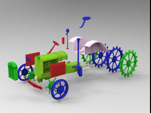 Tractor 3D-Modell