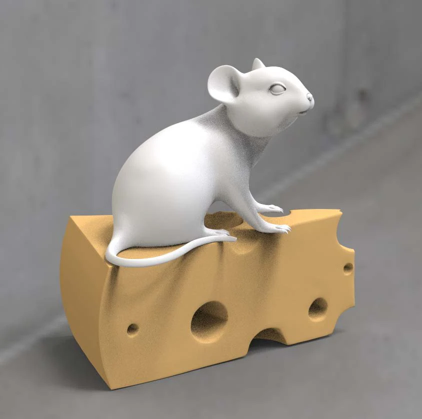 mouse 3D Model .c4d .max .obj .3ds .fbx .stl .blend 