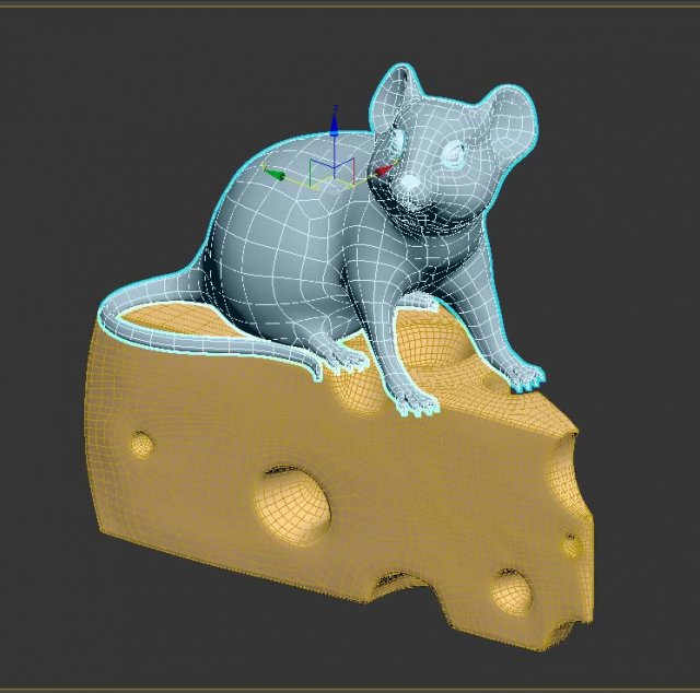 mouse 3D Model in Rodent 3DExport