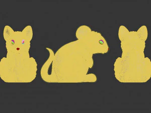 rat&oacute;n Modelo de impresión 3D