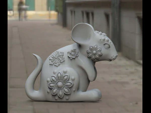 rat&oacute;n Modelo de impresión 3D