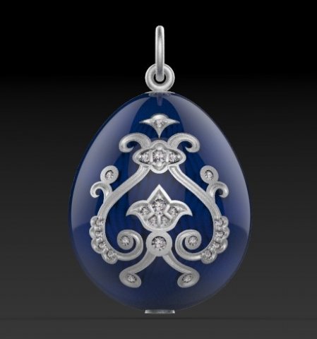 easter egg faberge 3D 프린트 모델 .c4d .max .obj .3ds .fbx .stl .blend 