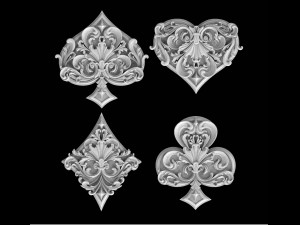 spades clubs hearts diamonds Modelo de impresión 3D