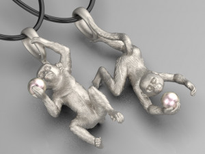 earrings 3Dプリントモデル