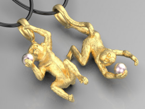 earrings 3Dプリントモデル