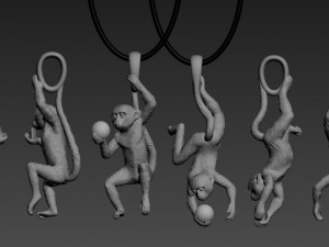 earrings 3Dプリントモデル