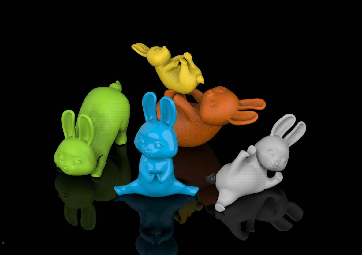 hares 3D Model .c4d .max .obj .3ds .fbx .stl .blend