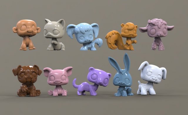toy animal Modello 3D .c4d .max .obj .3ds .fbx .stl .blend 