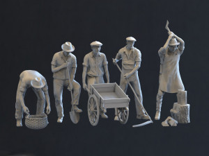 working people Modelo de Impressão 3D