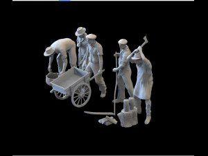 Working people 3D Print Model