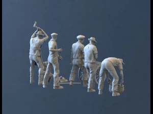 Working people 3D Print Model