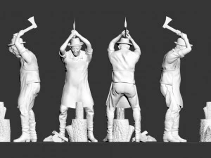 Working people 3D Print Model