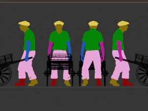 Working people 3D Print Model