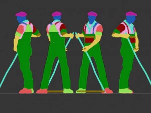 Working people 3D Print Model