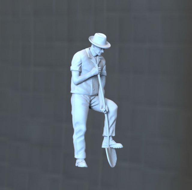 digger 3D Принт Модель .c4d .max .obj .3ds .fbx .stl .blend 