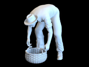 working man 3D Print Model