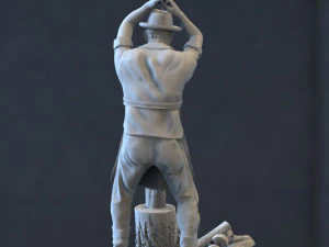woodcutter 3D Print Model