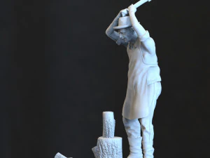 woodcutter 3D Print Model