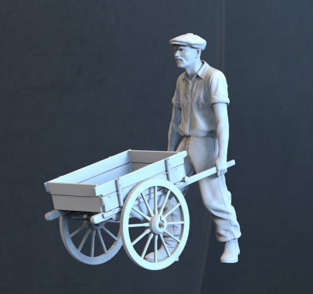 farmer 3D-printmodel .c4d .max .obj .3ds .fbx .stl .blend 