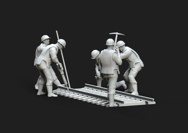 Reparaci&oacute;n de ferrocarril Modelo de impresión 3D .c4d .max .obj .3ds .fbx .stl .blend 