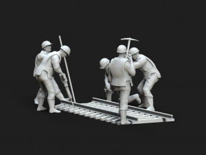 鉄道を修理する 3Dプリントモデル