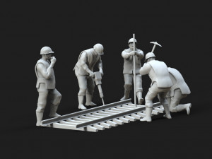 repair railway 3D-printmodel