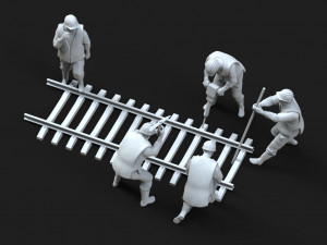 repair railway 3D-printmodel